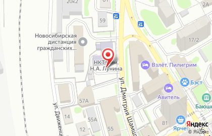 Новосибирский колледж транспортных технологий им. Н.А. Лунина в Новосибирске на карте