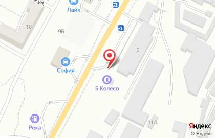 Шинный центр 5колесо в Советском районе на карте