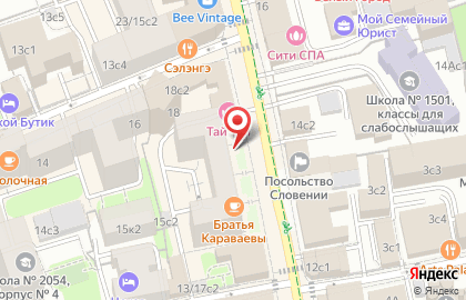 Аптека Юнифарма в Тверском районе на карте