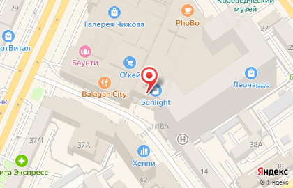 Магазин трикотажа и нижнего белья Tezenis на Кольцовской улице на карте