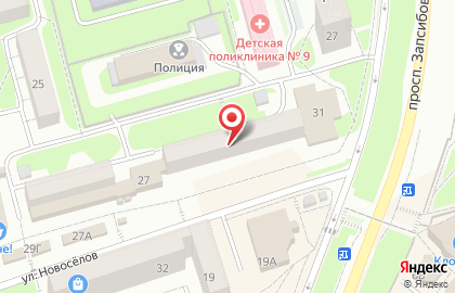Супермаркет Мария-Ра на улице Новосёлов, 31 на карте