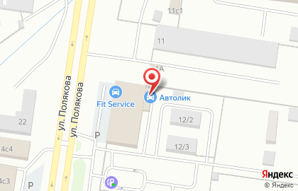 Футбольный манеж Арена гол в Автозаводском районе на карте