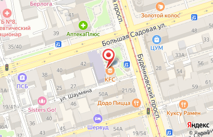Ресторан быстрого питания KFC на Будённовском проспекте на карте
