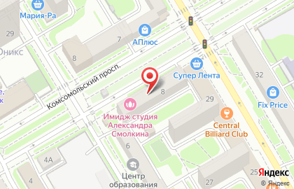 Парикмахерская студия на Площади Гарина-Михайловского на карте