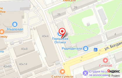 Сеть ювелирных салонов Эстет на улице Б.Хмельницкого на карте