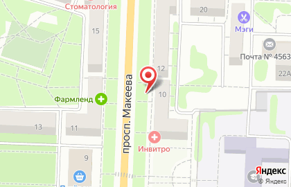 Завод окон и алюминиевых конструкций Арт-пласт на проспекте Макеева на карте
