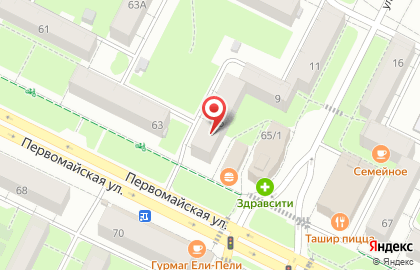 Магазин разливного пива Эль Хаус на Первомайской улице на карте