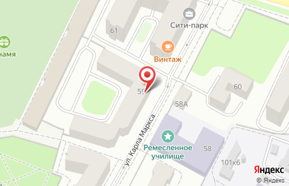 Торгово-сервисная фирма Принт-сервис на улице Карла Маркса на карте