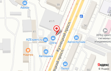Торгово-сервисная компания Олга-шина на Кузнецком проспекте на карте