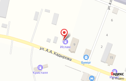 Ислам в Грозном на карте