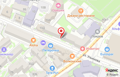 Магазин нижнего белья Milavitsa в Нижегородском районе на карте