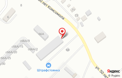 Теплая автостоянка Доминго на карте