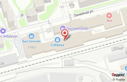 ООО Банкомат, ФКБ ЮНИАСТРУМ БАНК на Линейной улице на карте