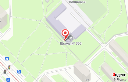 Школа № 356 Московского Района на карте