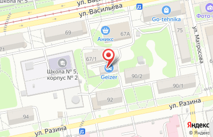 Студия красоты Сакура в Барнауле на карте