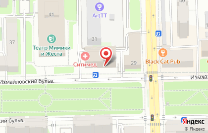 Супермаркет Пятёрочка на Измайловском бульваре на карте