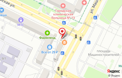 Киоск по продаже печатной продукции Уфа-печать на Первомайской улице, 100в на карте