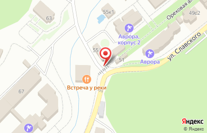 Магазин Рассвет на улице Славского на карте