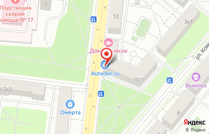 Магазин-бар Хмель & Солод на улице Лётчика Бабушкина на карте