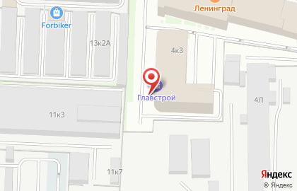 Строительная компания Главстрой СПб в Приморском районе на карте