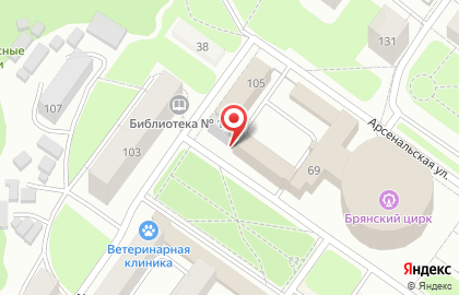 Арена на Октябрьской улице на карте