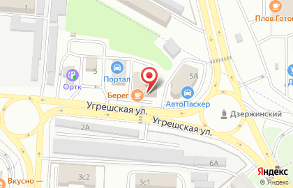 Кафе Берег на карте