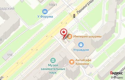 Киоск Овощи и фрукты на улице Ленинградской на карте