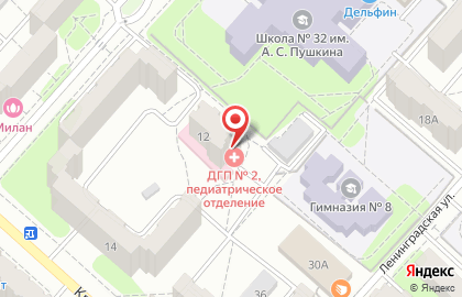 Энгельская городская детская поликлиника на Краснодарской улице на карте