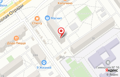 Автошкола ДОСААФ России в Тракторозаводском районе на карте