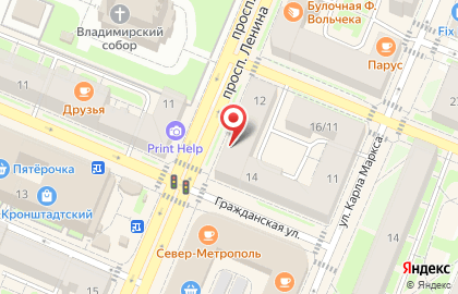 Фирменный магазин Дагвино в Калининском районе на карте
