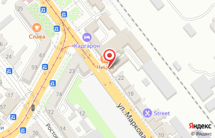 Бильярдный клуб Золотой шар на улице Маркова на карте
