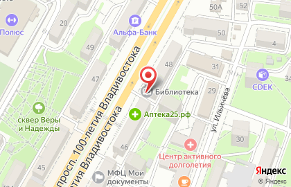 Владивостокская централизованная библиотечная система на карте