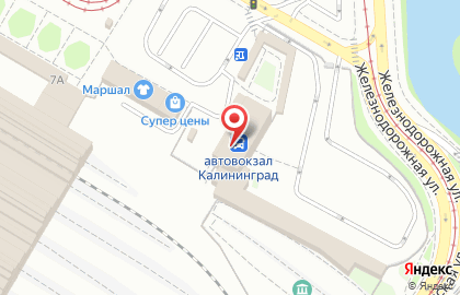 Ресторан Встреча в Калининграде на карте