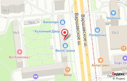 Ателье №7 на Варшавском шоссе на карте