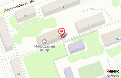 Военно-исторический клуб Северная Двина на Первомайской улице на карте