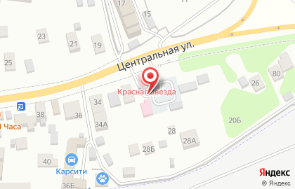 Госпиталь Красная звезда в Красногорске на карте