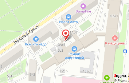 Euro-diski в Останкинском районе на карте