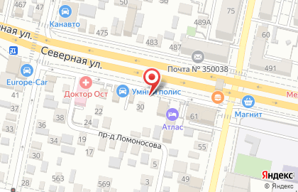Центр шугаринга Яны Шеиной в Центральном районе на карте