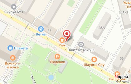 Магазин Красное & Белое в Уфе на карте
