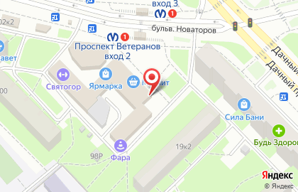 Магазин инструментов 220 Вольт на проспекте Ветеранов на карте
