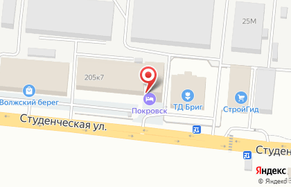 Гостинично-развлекательный комплекс Мираж на Студенческой улице на карте