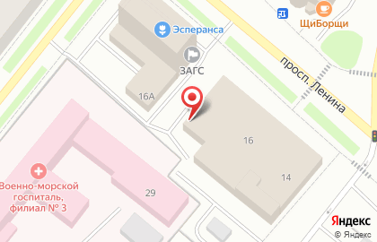 Банкомат БАНК УРАЛСИБ на проспекте Ленина на карте