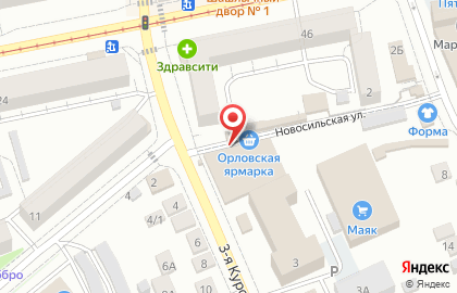 Магазин Мясорубка в Орле на карте