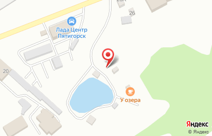 База отдыха У озера в Пятигорске на карте