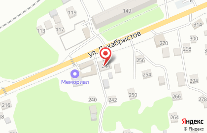 Ритуальное агентство Мемориал на улице Декабристов на карте