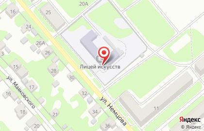 Центр образования №22-Лицей искусств в Пролетарском районе на карте
