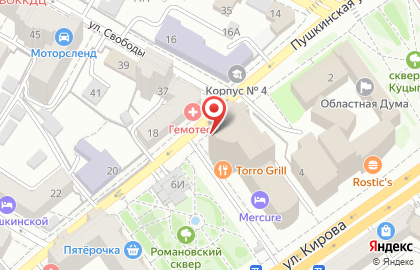 Первая академия инвестиций и трейдинга в Ленинском районе на карте