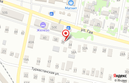 Магазин цветов в Оренбурге на карте