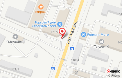 Торгово-производственная компания Стройкомплект на Омской улице на карте