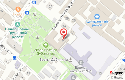 Мебельный салон ТриЯ во Владикавказе на карте